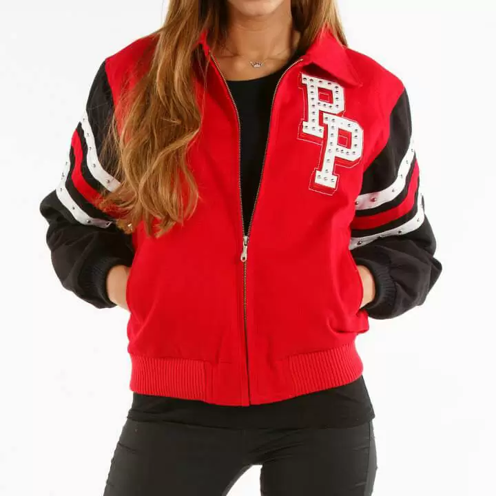 Pelle Pelle Red Black Chicago Tribute Windy City Jacket, pellepelle.us