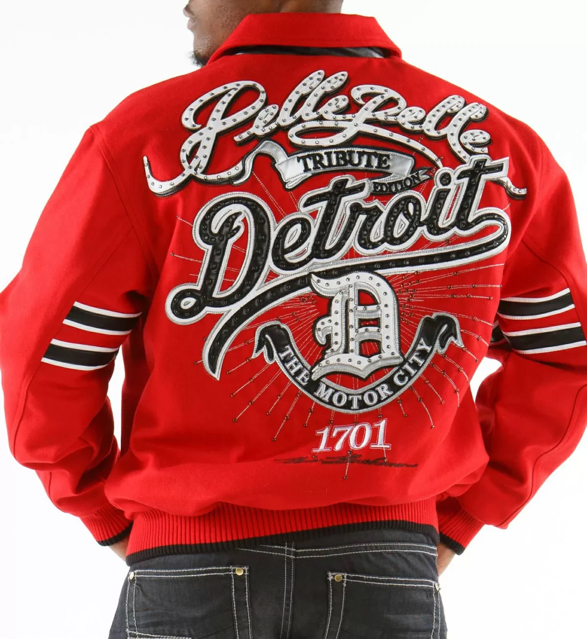 Pelle Pelle Red Detroit City Tribute Edition Wool Jacket