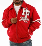 Pelle Pelle Red Indianapolis City Tribute Wool Jacket