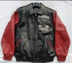 Pelle Pelle Black and Red Leather Jacket