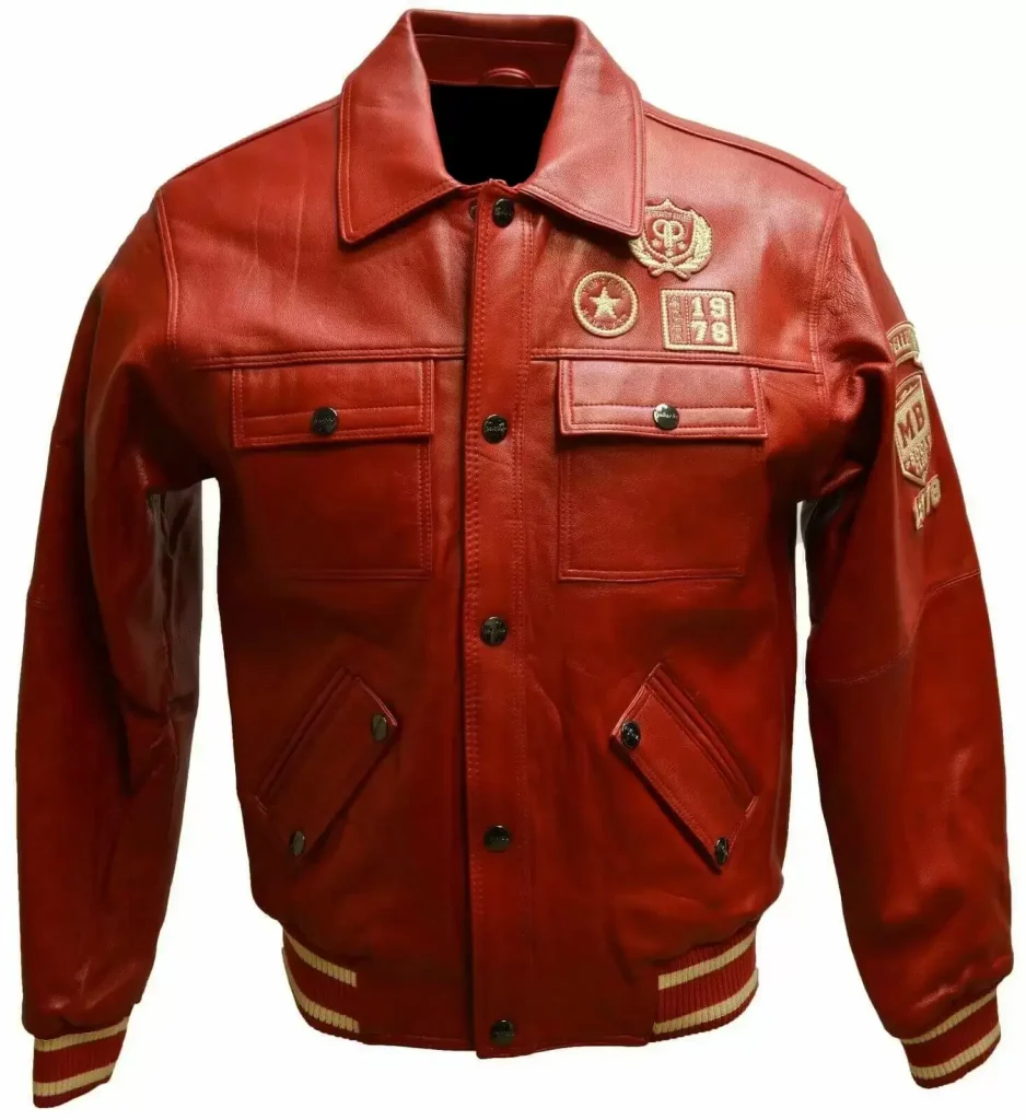 Pelle Pelle Vintage Red Leather Jacket ,pellepelle.us