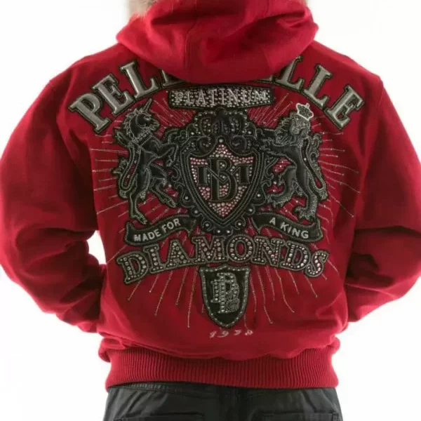 Pelle Pelle Red Platinum Made for King Fur Hood Jacket pellepelle.us