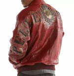 Pelle Pelle Red Shoulder Crest Leather Jacket