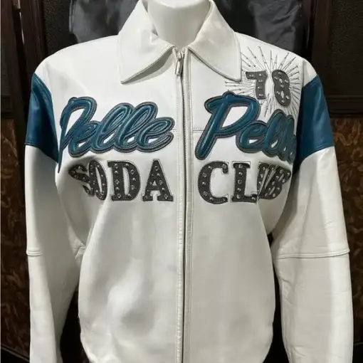 Pelle Pelle Soda Club 1978 White Jacket, pellepelle.us