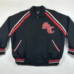 Pelle Pelle Soda Club Black Embroidered Bomber Jacket