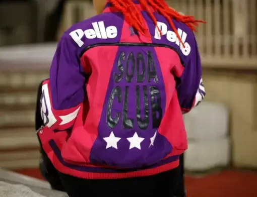 Pelle Pelle Throwback Purple Soda Club Wool Jacket