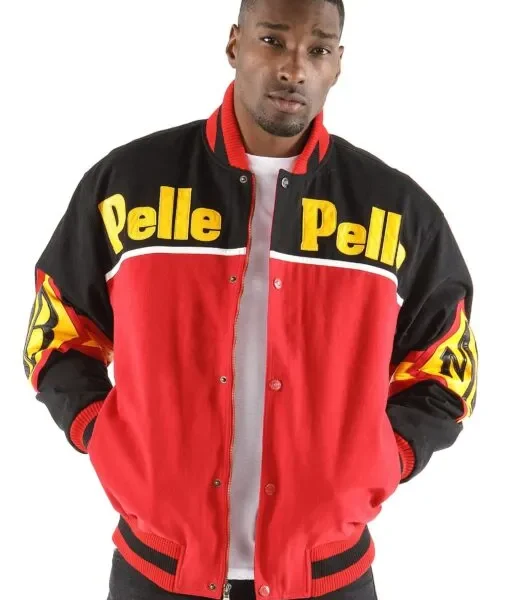 Pelle Pelle Throwback Soda Club Black & Red Jacket , pellepelle.com