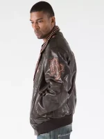 Pelle Pelle Varsity Biker Chocolate Sienna Jacket,Pelle Pelle, PellePelle.com