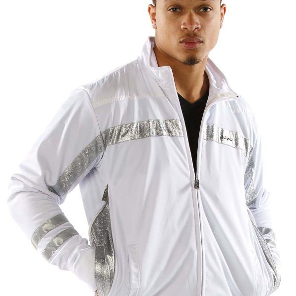 Pelle Pelle White Track Jacket . pellepelle.us