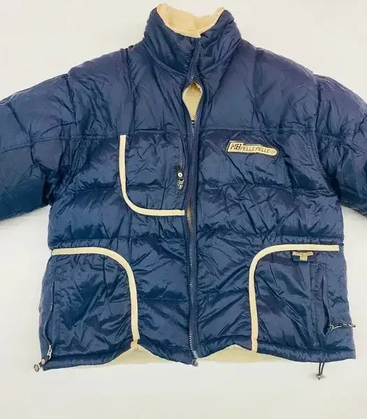 Vintage Pelle Pelle Marc Buchanan Blue Puffer Coat, pellepelle.us