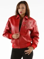 Pelle Pelle Womens Red Leather Jacket