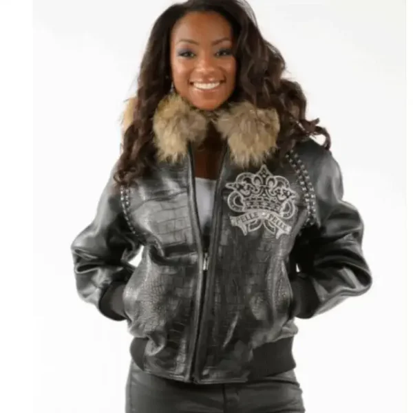 Pelle Pelle Womens Vintage Black Hooded Leather Jacket, pellepelle.us