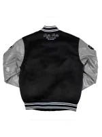 Pelle Pelle World Famous Black & Grey Varsity Jacket