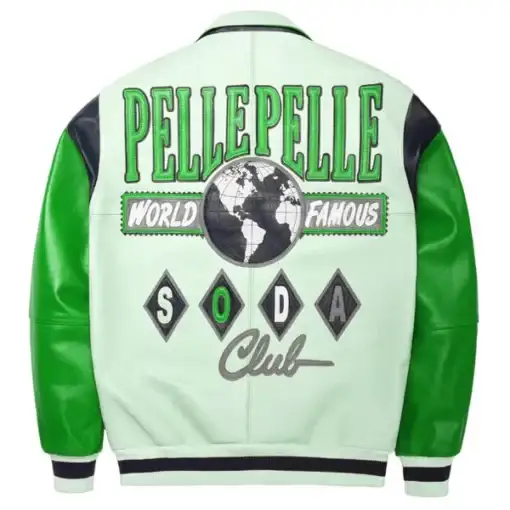 Pelle Pelle World Famous Green Soda Club Plush Jacket, pellepelle.us