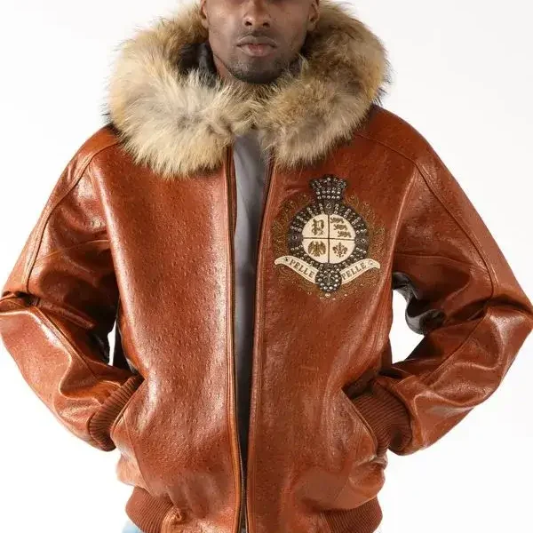 Pelle Pelle Worldwide Trademark Brown jacket, pellepelle.us Jacket