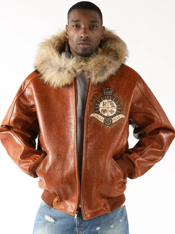 Pelle Pelle Worldwide Trademark Brown jacket, pellepelle.us Jacket