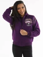 Pelle Pelle Ladies Red White & True Purple Jacket