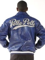 Pelle Pelle Mens 1978 Mb Blue Leather Jacket