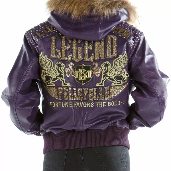 Purple Live Like a Queen Die Like a Legend Pelle Pelle Jacket, pellepelle.us