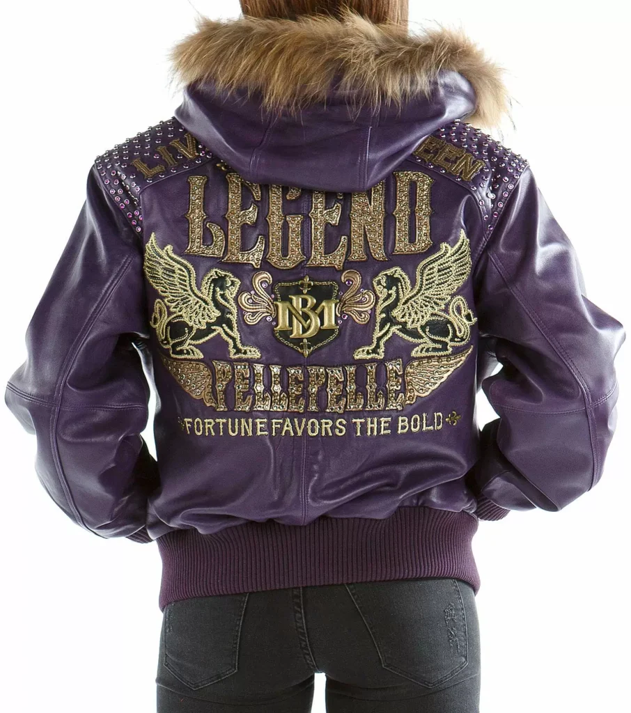 Purple Live Like a Queen Die Like a Legend Pelle Pelle Jacket, pellepelle.us