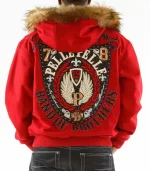 Red Band of Brothers Pelle Pelle Hooded Jacket