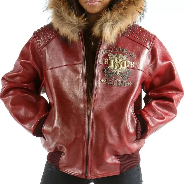 Red Live Like a Queen Die Like a Legend Pelle Pelle Jacket, pellepelle.us