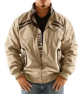 Pelle Pelle Brown Cotton Jacket,pellepelle.us