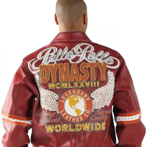 Worldwide Dynasty By Pelle Pelle Maroon Jacket, pellepelle.us