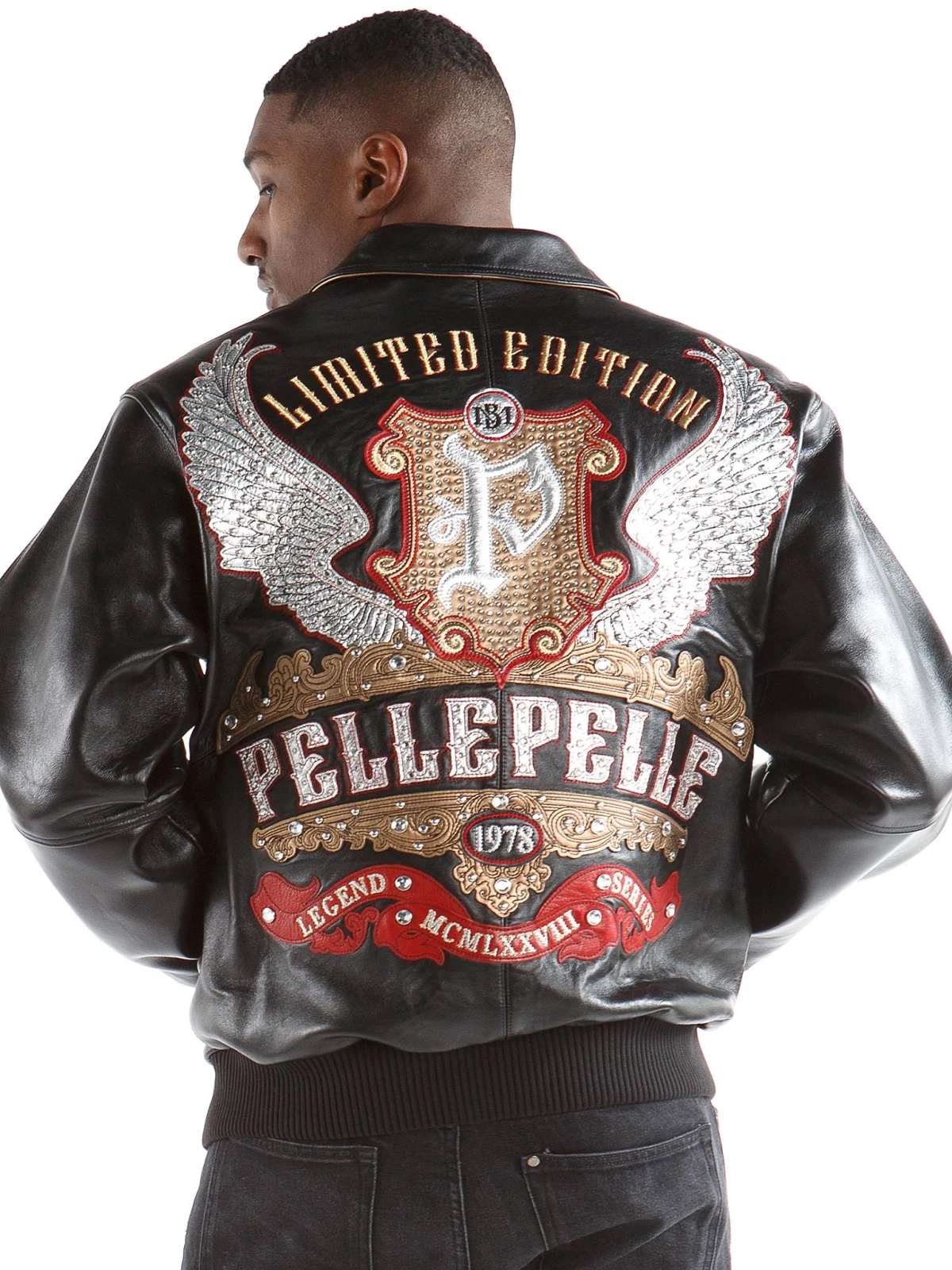 Pelle Pelle Limited Edition Black Leather Jacket,Pelle Pelle, Pelle Pelle.com