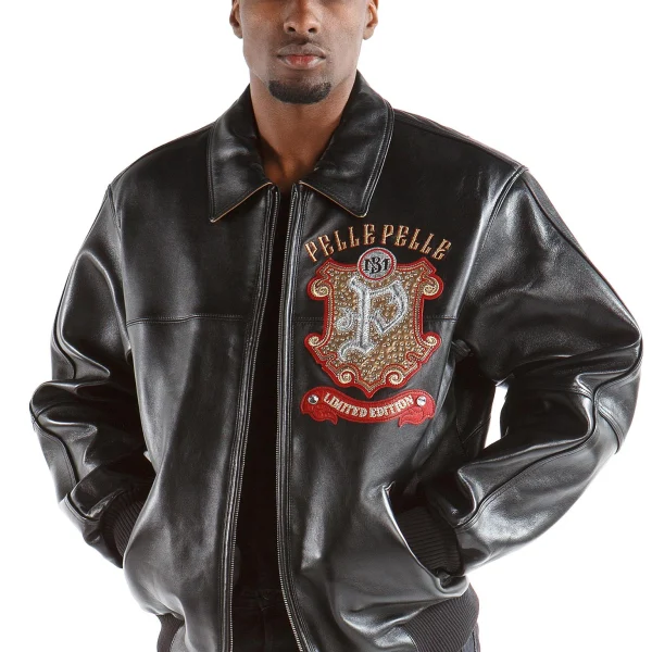 Pelle Pelle Limited Edition Black Leather Jacket, Pelle Pelle, Pelle Pelle.com