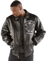 Pelle Pelle Limited Edition Black Croc Leather Jacket, Pelle Pelle, Pelle Pelle.com