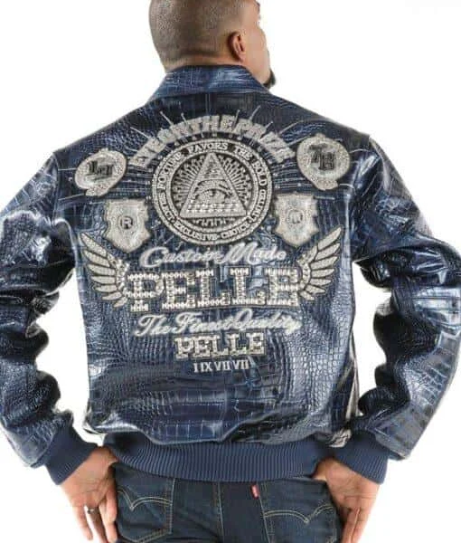 Pelle Pelle Eye On The Prize Blue Jacket, pellepelle.us