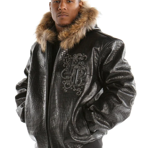 Pelle Pelle Shoulder Crest Black Leather Jacket, pellepelle.us