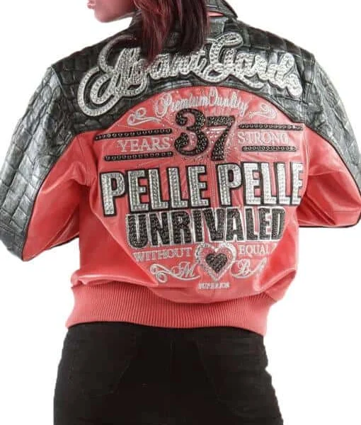 Women Pelle Pelle Avant Garde Melon 37 Years Strong Jacket