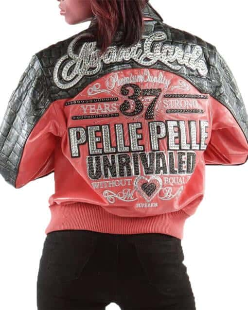 Women Pelle Pelle Avant Garde Melon 37 Years Strong Jacket