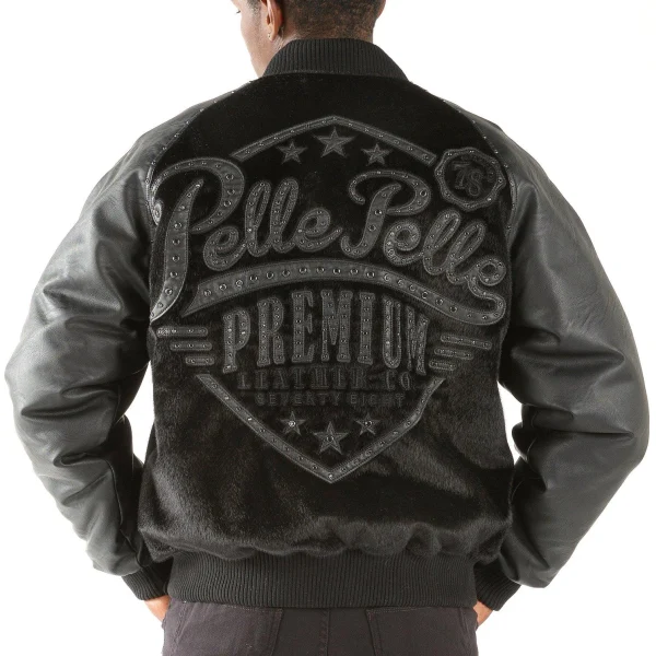 Men Pelle Pelle Premium Black Jacket, PELLEPELLE.US