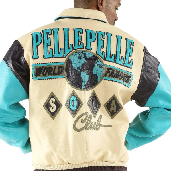 Pelle Pelle World Famous Soda Club Blue Jacket, pellepelle.us