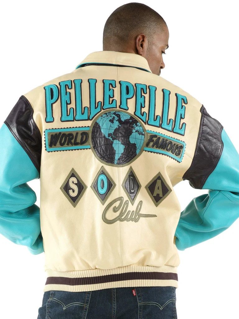 Pelle Pelle World Famous Soda Club Blue Jacket, pellepelle.us