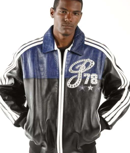 Pelle Pelle King Of Kings 1978 Legacy Blue And Black Jacket, pellepelle.us