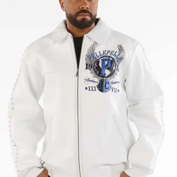 Pelle Pelle World Famous Legend White Leather Jacket, pellepelle.us