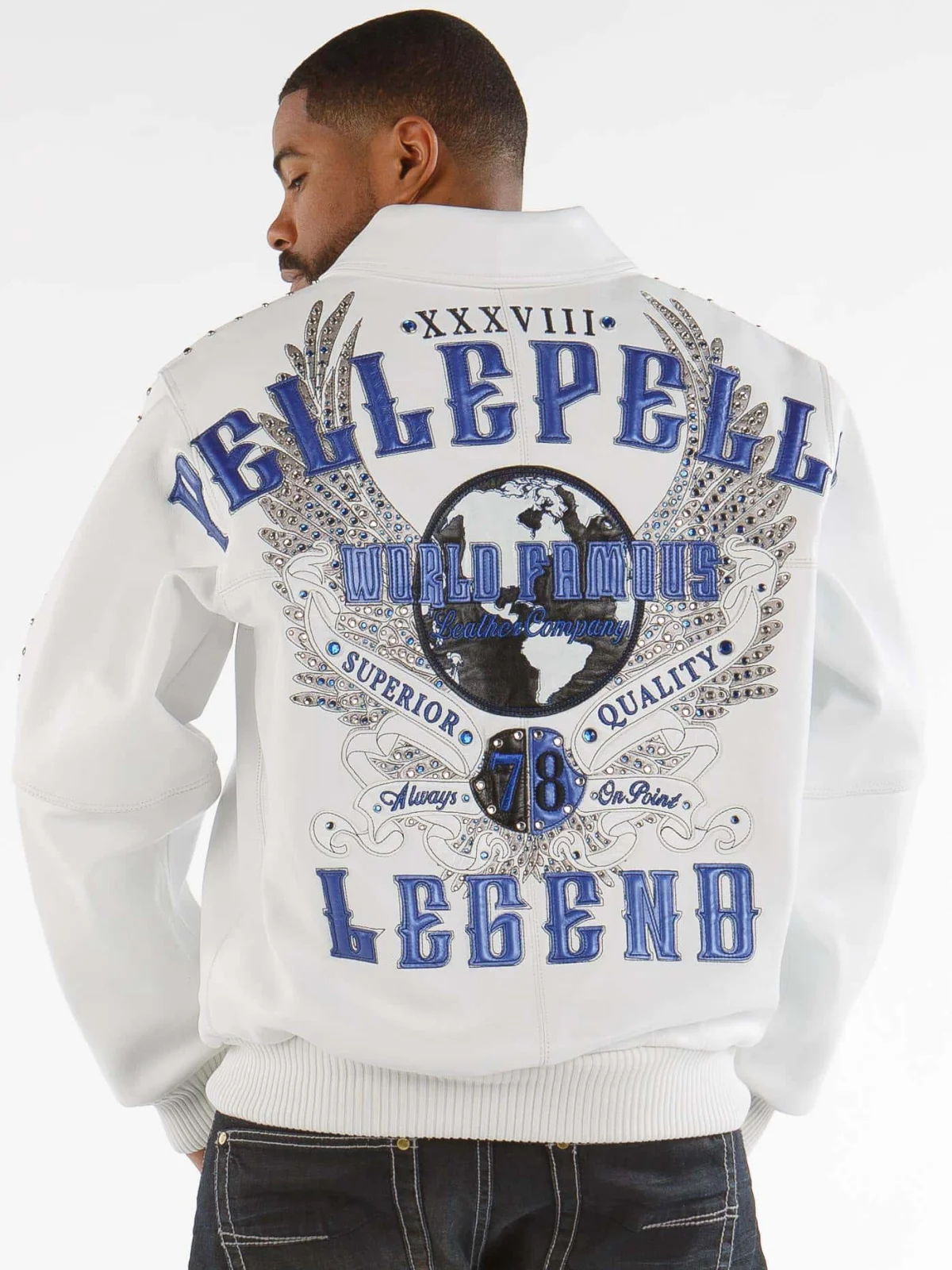 Pelle Pelle World Famous Legend White Leather Jacket