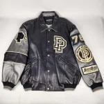 Pelle Pelle Vintage Marc Buchanan Black Bomber Jacket, pellepelle.us