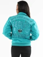 Pelle Pelle Live Like A Queen Turquoise Jacket, pellepelle.us