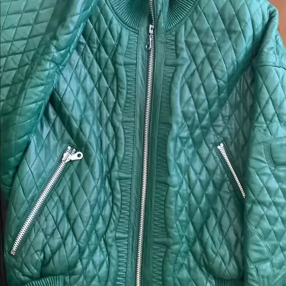 Green Leather Pelle Pelle Jacket, pellepelle.us