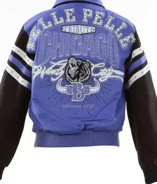 Pelle Pelle Purple Chicago Tribute Windy City Wool Jacket, pellepelle.us