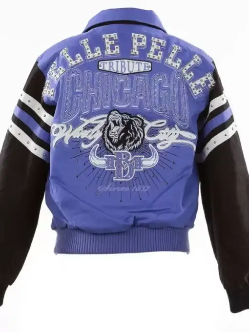 Pelle Pelle Purple Chicago Tribute Windy City Wool Jacket, pellepelle.us