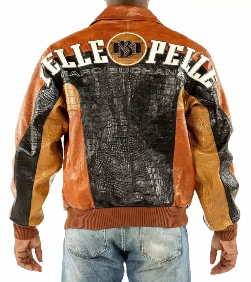 Pelle Pelle Marc Buchanan Orange Leather Jacket, pellepelle.us