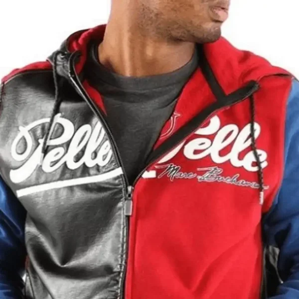 Pelle Pelle Block Color Hoodie Jacket, pellepelle.us