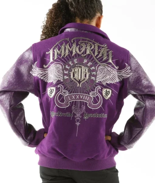 Pelle Pelle Girls Purple Wool Jacket, pellepelle.us