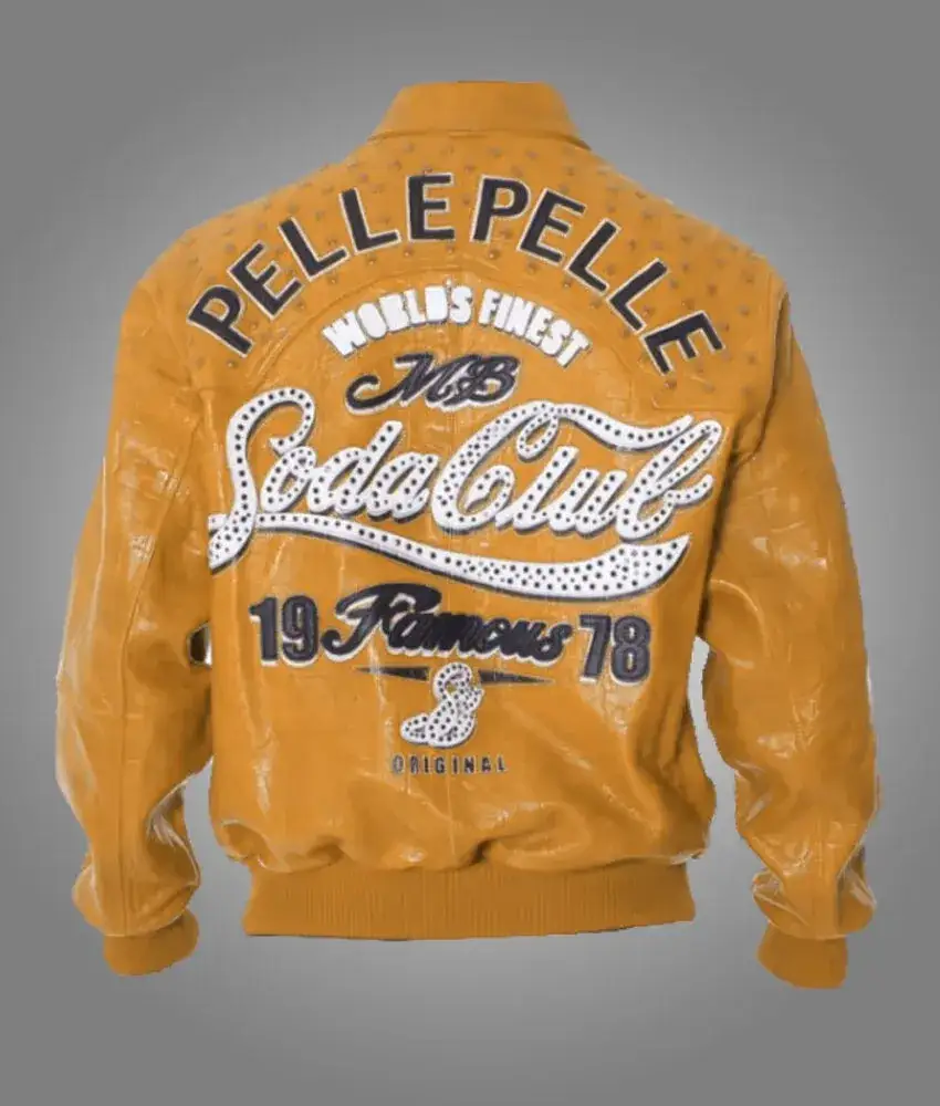 1978 Soda Club Mustard Pelle Pelle Jacket, pellepelle.us